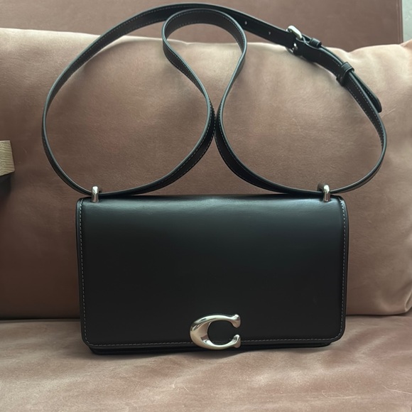 Coach Black Crossbody Bag with Silver Hardware - Picture 1 of 9